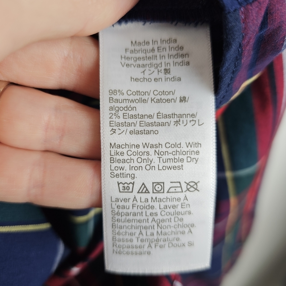 J. Crew #BT991 Lightweight Cotton-Blend Plaid Shirt in Signature Fit 2X - Picture 6 of 7